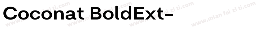 Coconat BoldExt字体转换